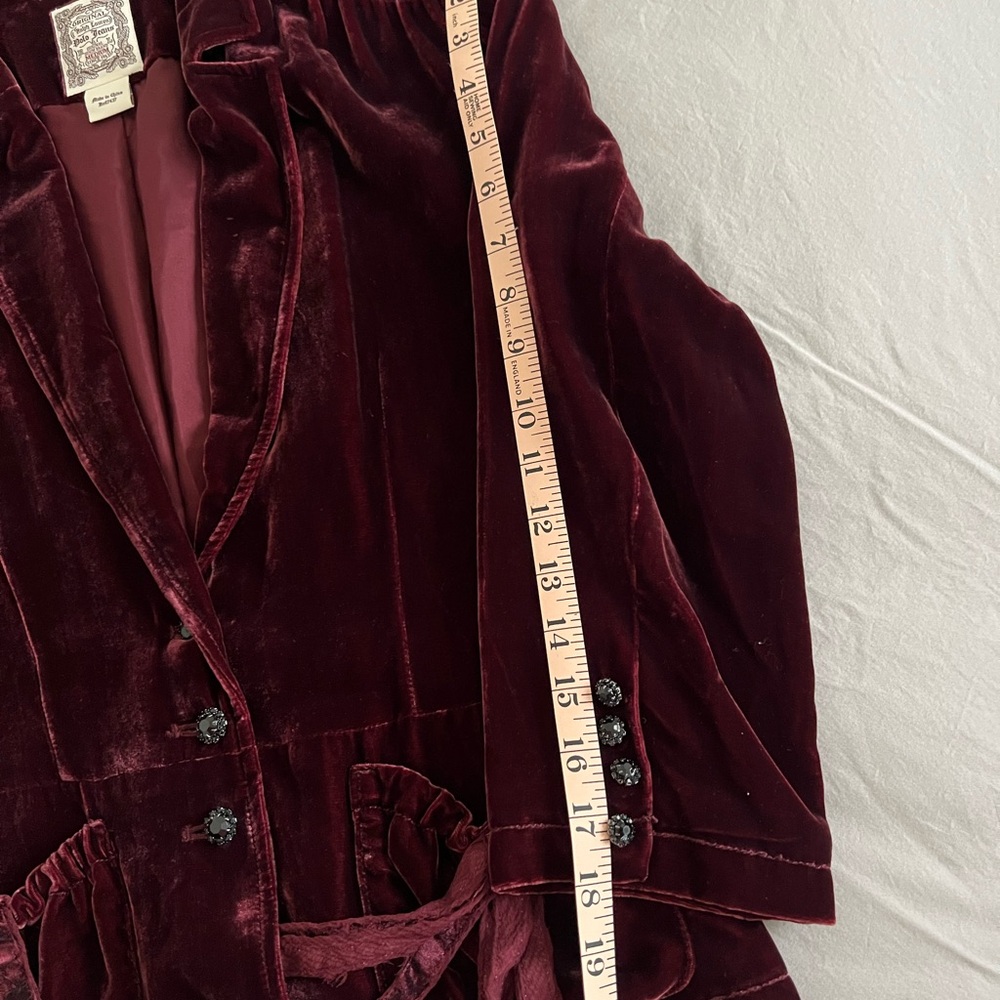Ralph Lauren Deep Burgundy Velvet silky Blazer - Picture 6 of 10